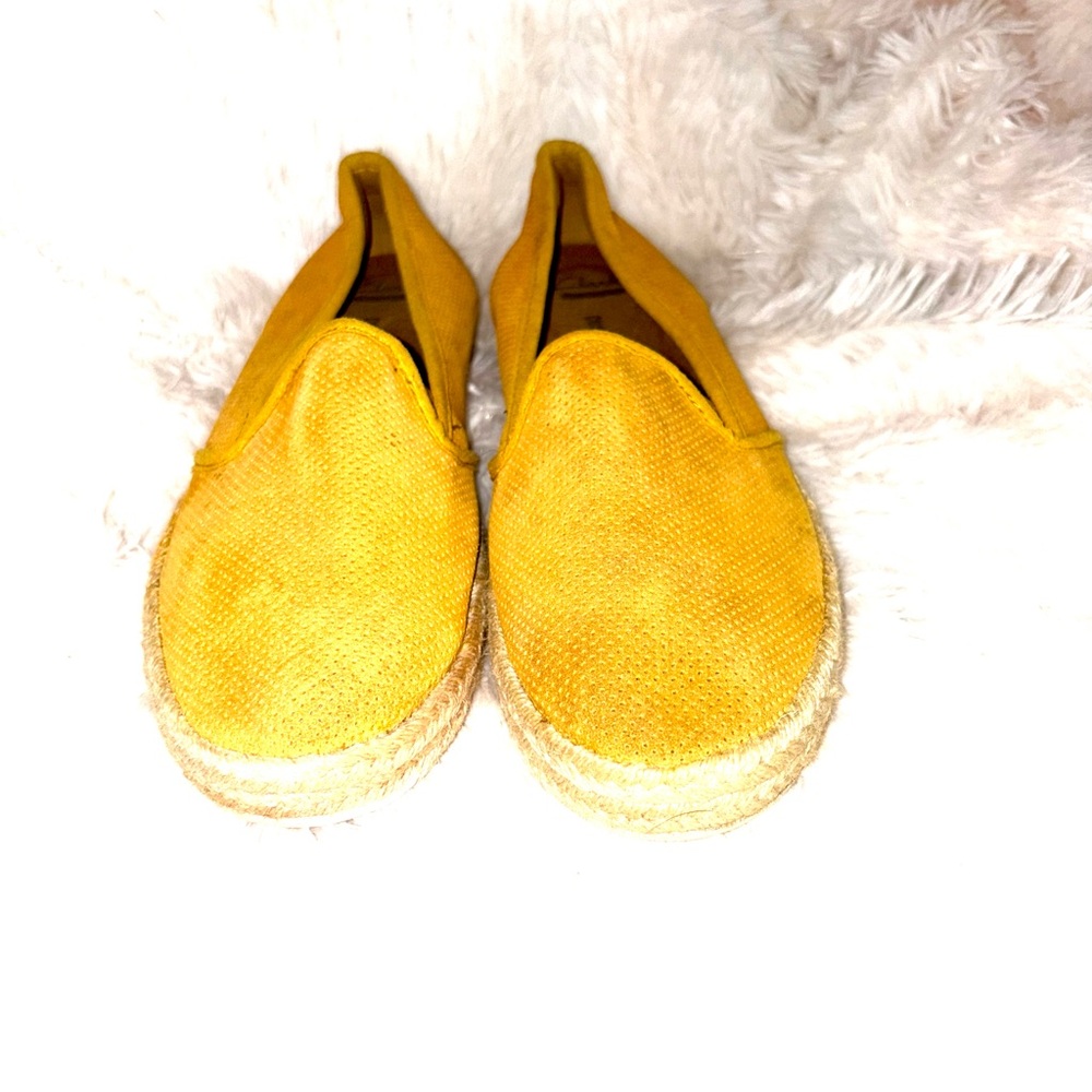 Clarks Yellow Espadrille Slip-Ons